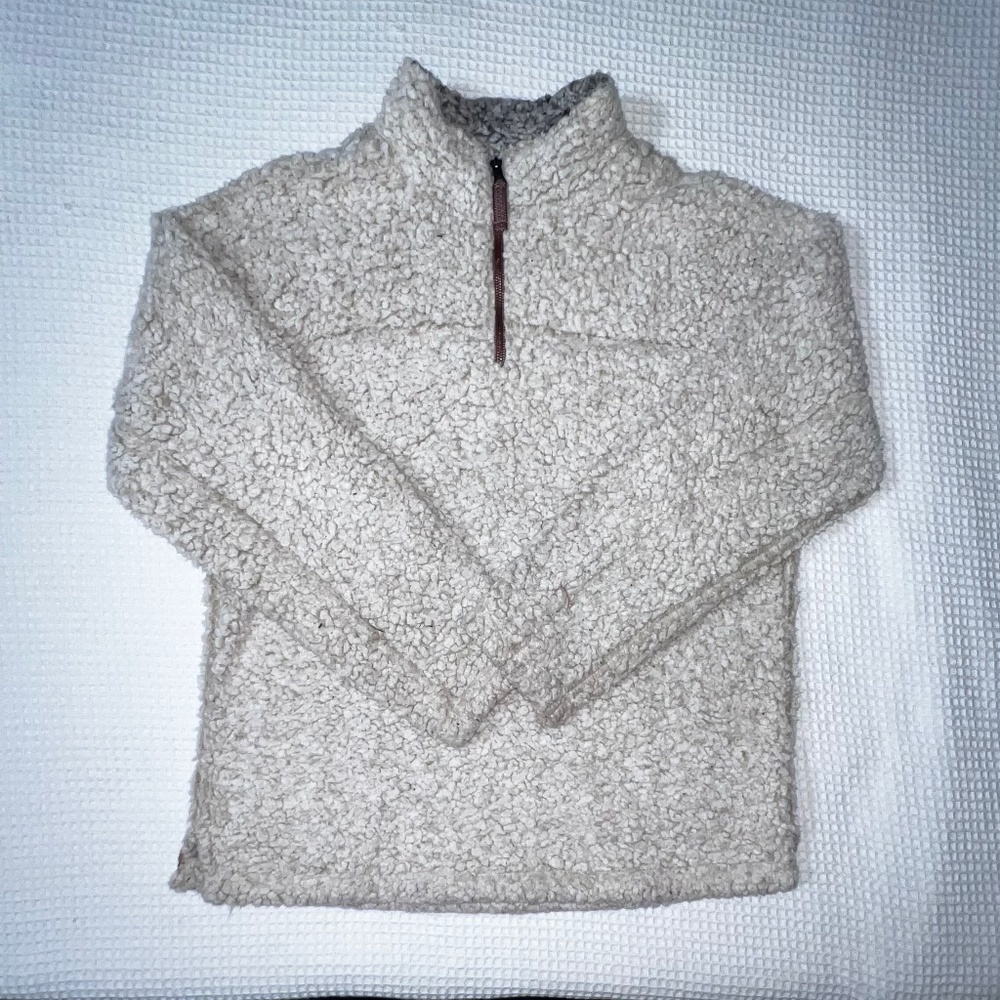 True Grit Sherpa Quarter-Zip Pullover -- L